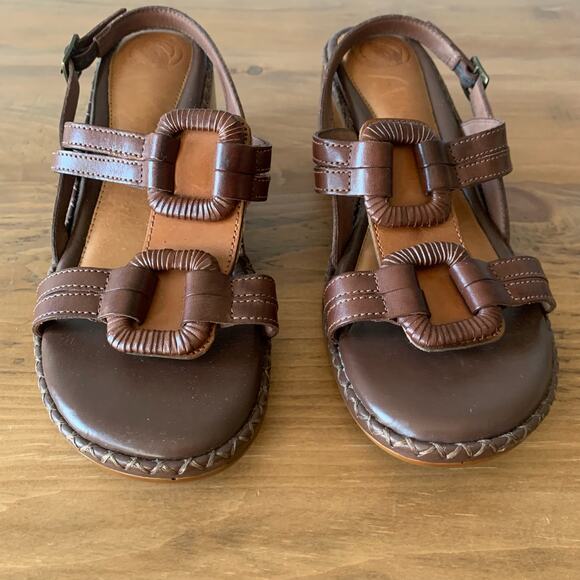 Nurture Sandals Brown Women's Size 8M Open Toe Sling Back - Picture 3 of 11